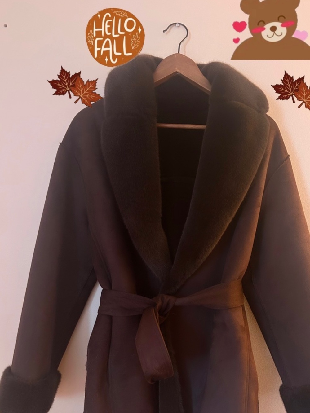 FAUX FUR BROWN JACKET 🐻🤎🌰🍄🟫